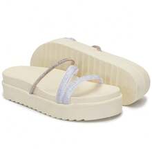 Women Flat Sandals - 米色 - 查看 3