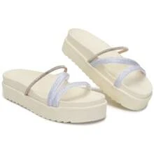 Women Flat Sandals - 米色 - 查看 2