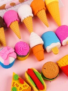 甜點蛋糕組、橡皮擦、兒童小禮物4件套,隨機發放 - 彩色 - 查看 3