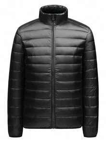 Nam Ngoài trời Giải trí Mùa Đông Áo khoác Jacket puffer Với Chống gió & Ấm áp Tính năng - màu đen - Xem 1