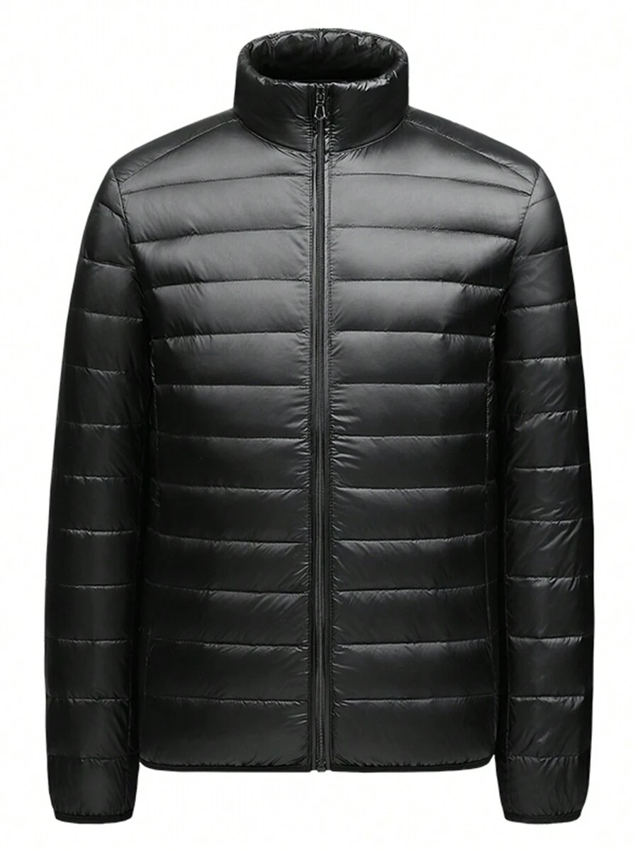 Nam Ngoài trời Giải trí Mùa Đông Áo khoác Jacket puffer Với Chống gió & Ấm áp Tính năng - màu đen - Xem 1