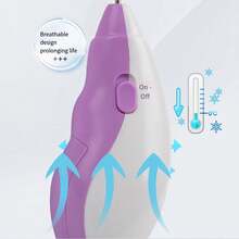 便攜式美甲電池操作小筆形磨床電動指甲油機去除角質抛光工具 - 彩色 - 查看 7