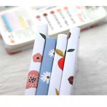 Cuaderno de planificación semanal para bullet journaling, páginas con cuadrícula de horario diario, sencillo y de moda, entrega de color aleatorio - Multicolor - Ver 5