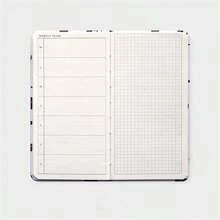 Cuaderno de planificación semanal para bullet journaling, páginas con cuadrícula de horario diario, sencillo y de moda, entrega de color aleatorio - Multicolor - Ver 8