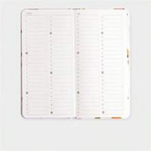 Cuaderno de planificación semanal para bullet journaling, páginas con cuadrícula de horario diario, sencillo y de moda, entrega de color aleatorio - Multicolor - Ver 9