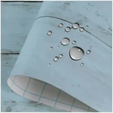 1卷藍色木紋自粘壁紙,可移除的乙烯基膜木紋牆面裝飾紙,適用於家庭、宿舍裝修 - 藍色 - 查看 3