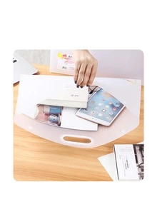1pc Portable Art Student Portfolio Bag For Artwork, Drawing, Sketching Paper Storage - Matte White - View 6