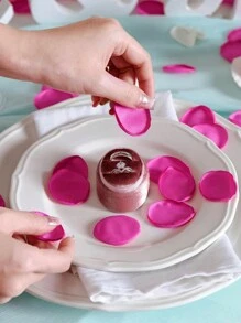 100pcs Imitation Rose Petals In Rose Red Color - Hot Pink - View 4