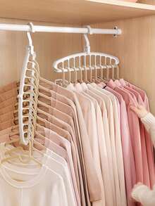 1個多功能11孔衣架,家用折疊神奇晾衣架,節省空間 - 白色 - 查看 5