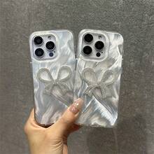 Luxury Silver Bow Phone Case - Silver - View 13