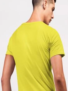 Men T-Shirts - Màu vàng - Xem 2