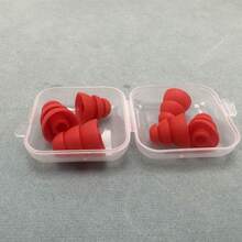 3-Layer Silicone Earbuds Earphone Protective Cover For In-Ear Earphones, Compatible With Inner Diameter 3.8mm-5.5mm, Multiple Colors - Red - View 2