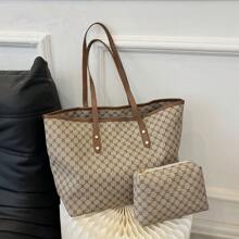 Letterprint Licht Luxe Tote tassen