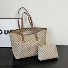 Letterprint Licht Luxe Tote tassen