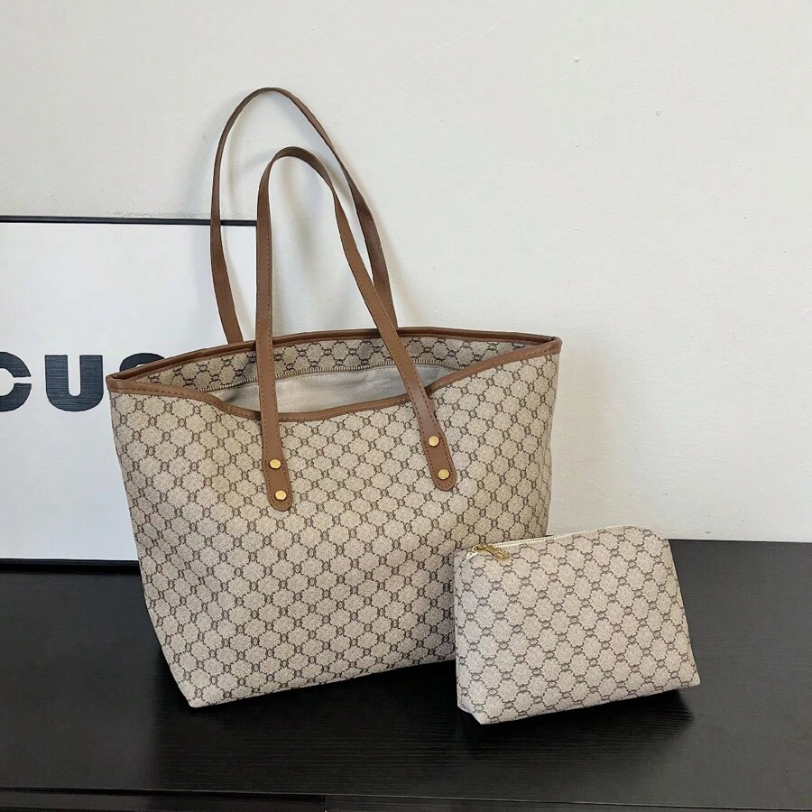 Letterprint Licht Luxe Tote tassen