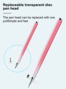 普及型雙面磁吸盖靜電屏觸控筆,適用於智能手機,兼容ipad - 粉色 - 查看 4