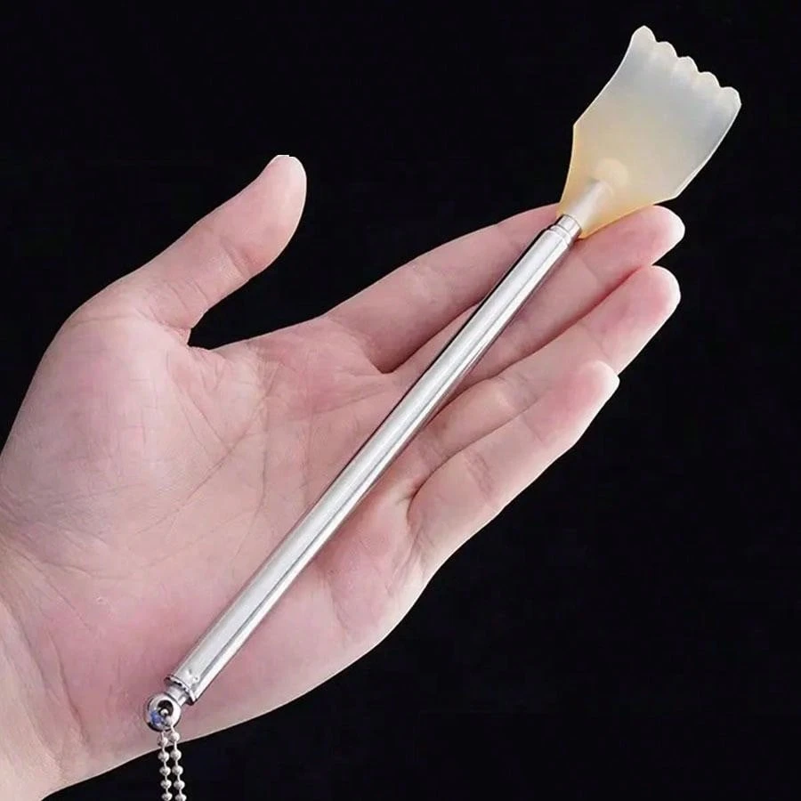 Retractable Stainless Steel Back Scratcher, Grooming Tool For Elderly