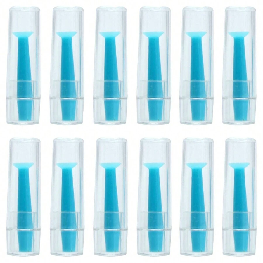 12 Pieces Hard Contact Lens Remover Tool For RGP And Scleral Lenses - Plunger Suction Cup - Blue - View 1