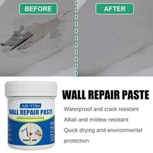 1pc Wall Crack Repair Paste With Anti-Moisture Feature For Patching Wall Stain, Paint Cracking - White - View 2