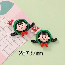 聖誕節主題女孩子的珠寶製作耳環配件【隨機10件裝】 - 混款 - 查看 8