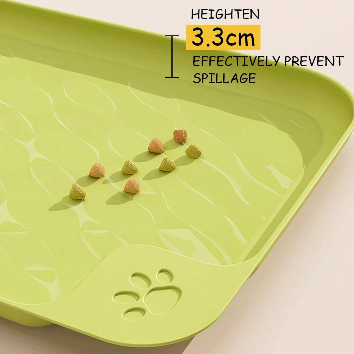 Dog Food Mats For Food And Water Bottles, Waterproof Plastic Pet