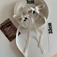 2 件套甜美女孩配件套裝,馬卡龍、經典黑白、奶油色,包括髮帶、髮夾、蝴蝶結髮帶,適合日常佩戴、旅行、芭蕾舞、攝影、街舞、edm 節日等。 - 白色 - 查看 6