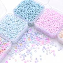 1000Pcs/Box 3mm Charm Czech Glass Macaron Spacer Beads Kit Tool Diy Craft Bracelet Necklace Jewelry Making Diy Craft Needlework Design - 1box- about 1000pcs - View 4