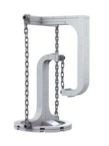 1 Set DIY Tensegrity Sculpture Creative Architecture Kit Model MOC Block Toys (Some Parts Are Sent Random) - Grey - View 2