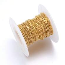 100cm Durable Copper 1.5mm 3:1 Bamboo Joint Chain With Iron Bamboo Joint Beaded Chain, Retro Hanfu Tassel Decor - Gold - View 9