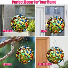 1入組鳥紋園藝陽光拼貼裝飾,壓克力陽光拼貼牆,窗,庭園,樹上裝飾品,室內外皆可使用 - 彩色 - 查看 5