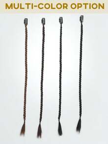 20吋拳擊辮女孩時尚髮型假髮,女士扭轉辮無痕隱形bb夾拳擊辮 - 棕色 - 查看 2