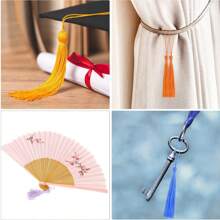 100pcs Bookmarks Tassels For Crafts, Keychains, Graduation Cap, Jewelry Making, Multicolor