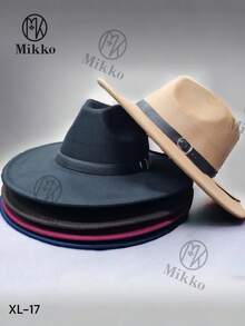 Sombrero Fedora para hombre para uso diario, regalo casual para amigo - Marrón - Ver 2