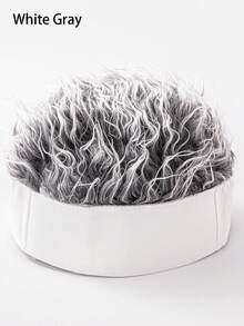 1pc Hip-Hop Wig Cap & Baseball Cap Combo For Men, Streetwear Cool Flat Bill Hat - Multicolor - View 5