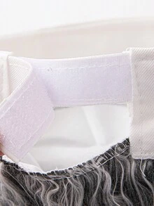 1pc Hip-Hop Wig Cap & Baseball Cap Combo For Men, Streetwear Cool Flat Bill Hat - Multicolor - View 8