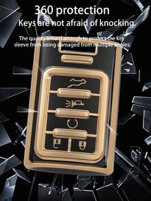 3 件/組 Tpu 軟套汽車鑰匙包 + 鑰匙圈 + 螺絲起子 適用於凱迪拉克 5 鍵智慧鑰匙保護 - 彩色 - 查看 6