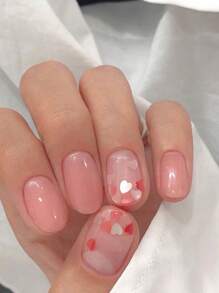 TSZS 情人節4入組心形亮片裝飾 - 彩色 - 查看 7