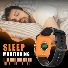 LinsonK 1pc ATM Waterproof Smart Watch, 1.83" Full Touch Screen Display With Message, Answer Make Call Smartwatch Sports Pedometer, Compatible With IPhone For Android Phones, Smartbands Fitness Watch For Women Men Friend Gift, Birthday Gift - Orange - View 6