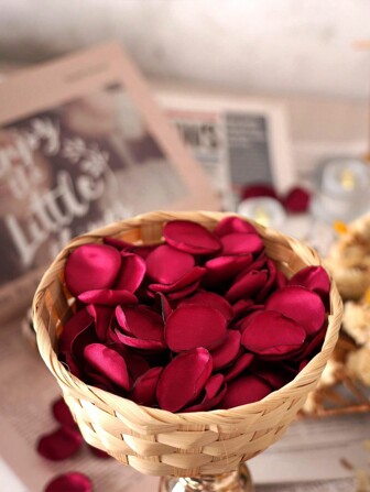 100 st konstgjorda vinröda rosenblad bästa presenter, bröllopsinredning, heminredning, rumsinredning