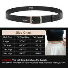 1pc Plus Size Women's Simple Solid Color Faux Leather Belt With Silver Buckle, Suitable For Matching Various Types Of Pants Casual Summer, School