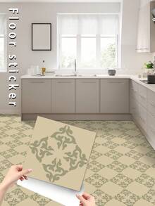 5pcs/Set Pvc Self-Adhesive Removable Decorative Tile Stickers (7.8x7.8 Inch) With Simple Style Design, Protect Against Scratches, Perfect For Bedroom, Living Room, Kitchen, Bathroom Renovation And Home Decor - Multicolor - View 2