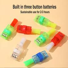 5入組塑料led投影手指燈,卡通投影燈,多重圖案閃爍卡通戒指 - 彩色 - 查看 4