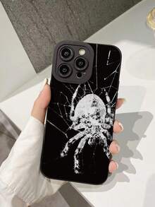 1pc Painted Edge & Precision Cutout Anti-Fall Phone Case With Handmade Lanyard, Compatible With Iphone/Galaxy/Xiaomi/Redmi - Multicolor - View 2