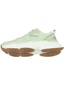 女戶外跑鞋,pu+網布材質,防滑透氣設計,時尚百搭品牌運動休閒鞋 - 綠色 - 查看 12