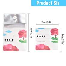 1PC Portable Pocket Ashtray Pouch, Reusable PVC Flame Resistant Outdoor Cigarette Butt Container, Simple Mini Ashtray Bag For Beach Or Travel Use - Multicolor - View 3