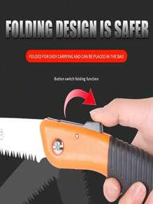 1 件專業折疊手鋸 - 6 吋刮鬍刀齒刀片,適合露營和修剪 - 彩色 - 查看 7