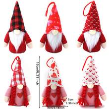 1pc Valentine'S Day Luminous Forest Spirit With Lamp No Face Doll Pendant For Scene Decoration - Multicolor - View 2