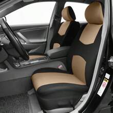 2 个前排座椅布艺汽车座椅套座垫通用汽车配件内饰装饰女士新款