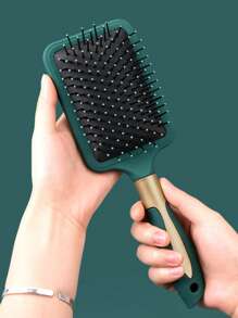 1pc Color Block Cushion Hair Brush,Hair Accessories ,Comb Hair - Multicolor - View 1