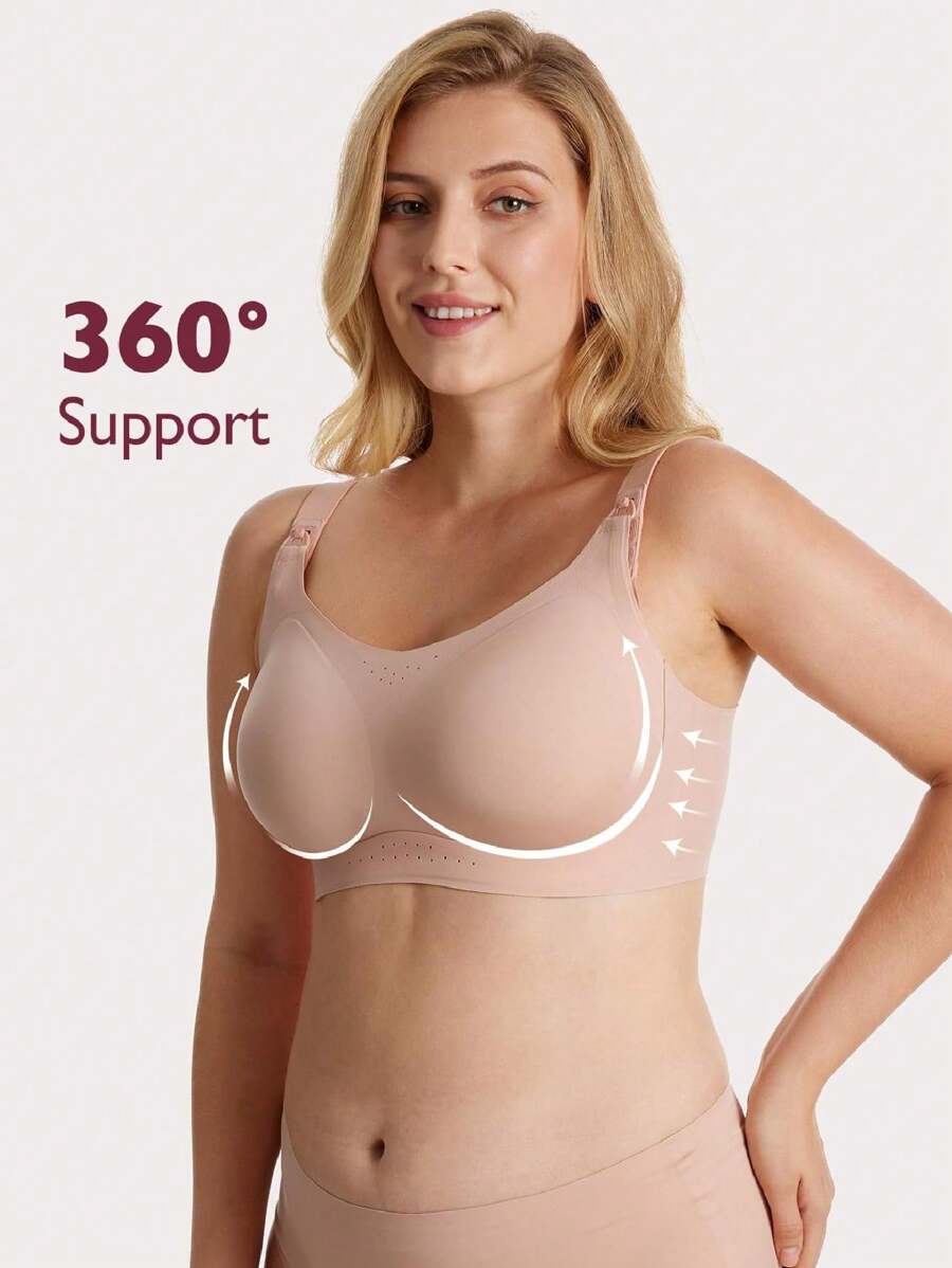 Momcozy Pumping And Nursing Bra, HF006 CozyFitClasp Wearable Breast